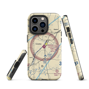 Hemphill County Airport (HHF) VFR Sectional  Tough iPhone Case