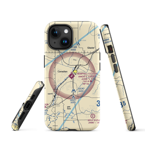 Hemphill County Airport (HHF) VFR Sectional  Tough iPhone Case