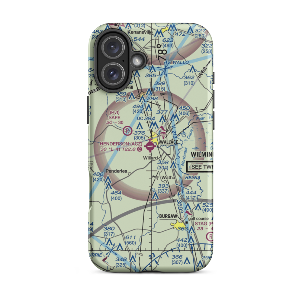 Henderson Field (ACZ) VFR Sectional  Tough iPhone Case iPhone 16 Plus model shown