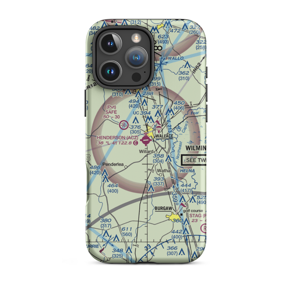 Henderson Field (ACZ) VFR Sectional  Tough iPhone Case iPhone 16 Pro Max model shown