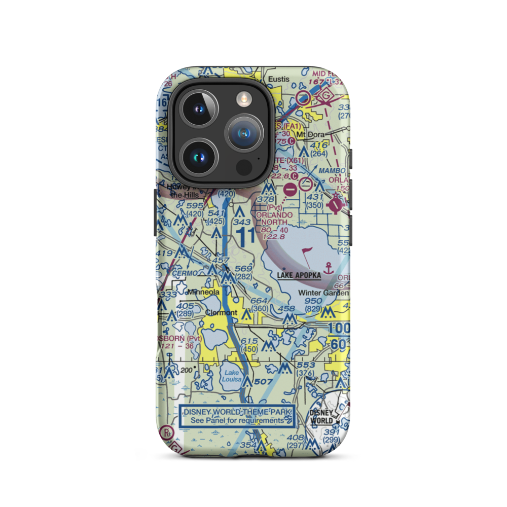 Henderson Field (FA46) VFR Sectional  Tough iPhone Case iPhone 16 Pro model shown