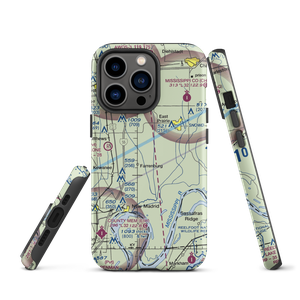 Henderson Mounds E B G Airport (MO57) VFR Sectional  Tough iPhone Case