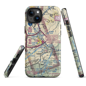 Hendersonville Airport (0A7) VFR Sectional  Tough iPhone Case