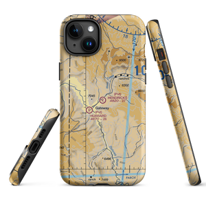 Hendricks Field At West Creek Ranch Airport (63CO) VFR Sectional  Tough iPhone Case