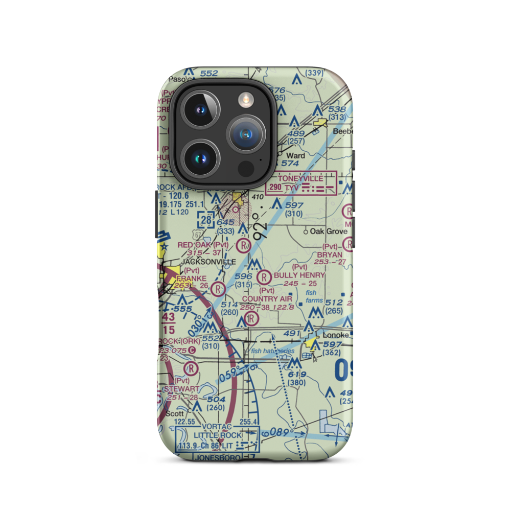Henry Field (9AR9) VFR Sectional  Tough iPhone Case iPhone 16 Pro model shown