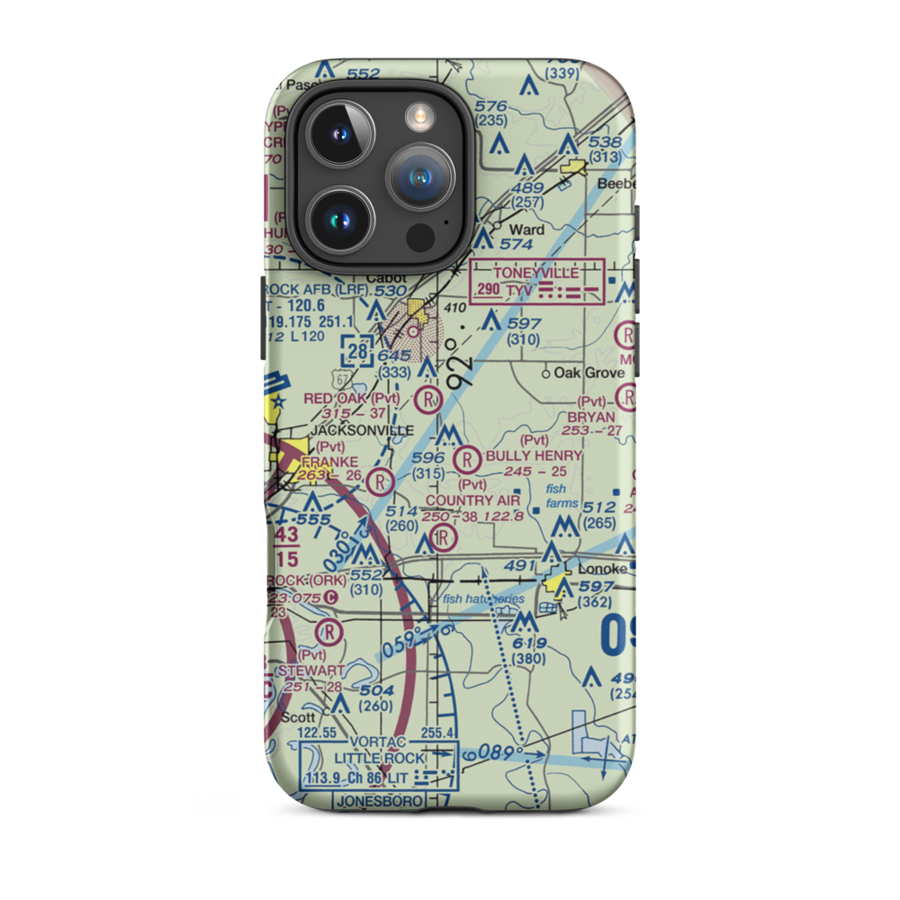 Henry Field (9AR9) VFR Sectional  Tough iPhone Case iPhone 16 Pro Max model shown