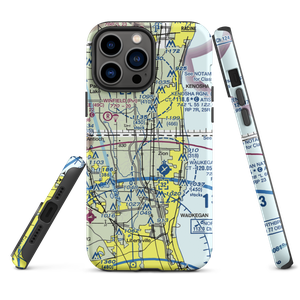 Herbert C. Maas Airport (IL02) VFR Sectional  Tough iPhone Case