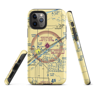 Hereford Municipal Airport (HRX) VFR Sectional  Tough iPhone Case