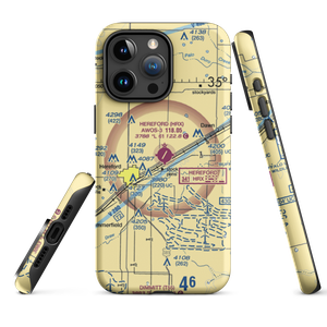 Hereford Municipal Airport (HRX) VFR Sectional  Tough iPhone Case