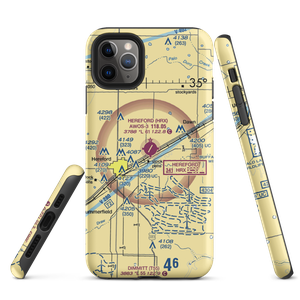 Hereford Municipal Airport (HRX) VFR Sectional  Tough iPhone Case