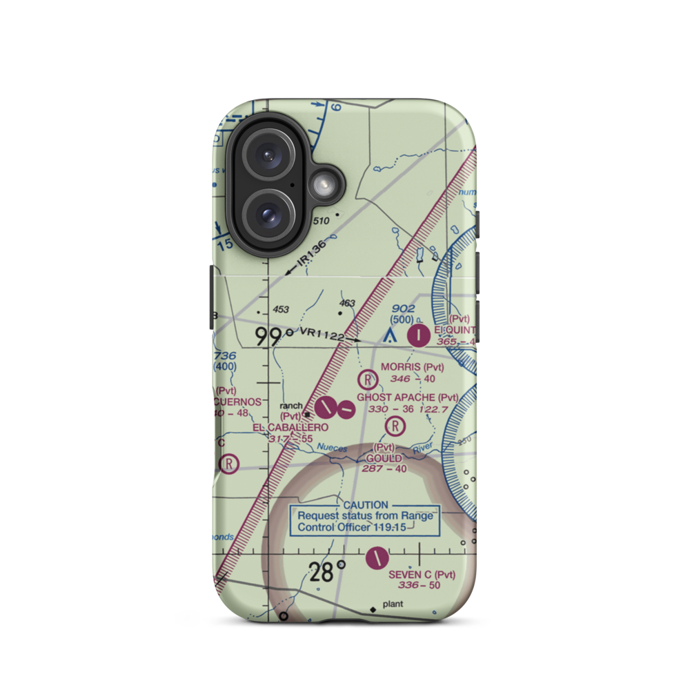Herradura Lodge Airport (US-0061) VFR Sectional  Tough iPhone Case iPhone 16 model shown