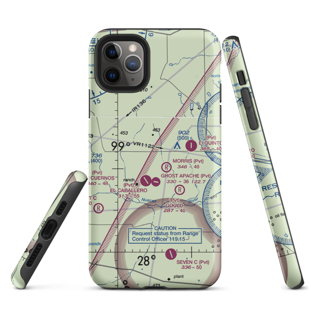 Herradura Lodge Airport (US-0061) VFR Sectional  Tough iPhone Case iPhone 11 Pro Max model shown