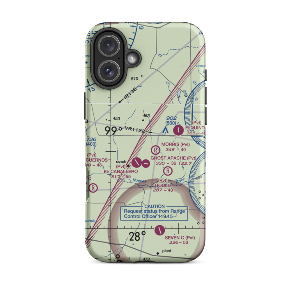 Herradura Lodge Airport (US-0061) VFR Sectional  Tough iPhone Case iPhone 16 Plus model shown