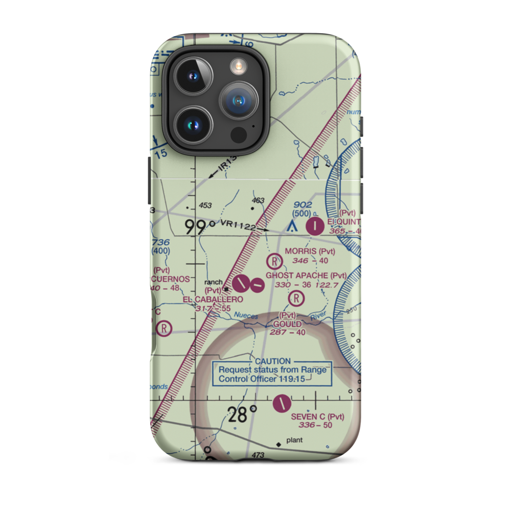 Herradura Lodge Airport (US-0061) VFR Sectional  Tough iPhone Case iPhone 16 Pro Max model shown