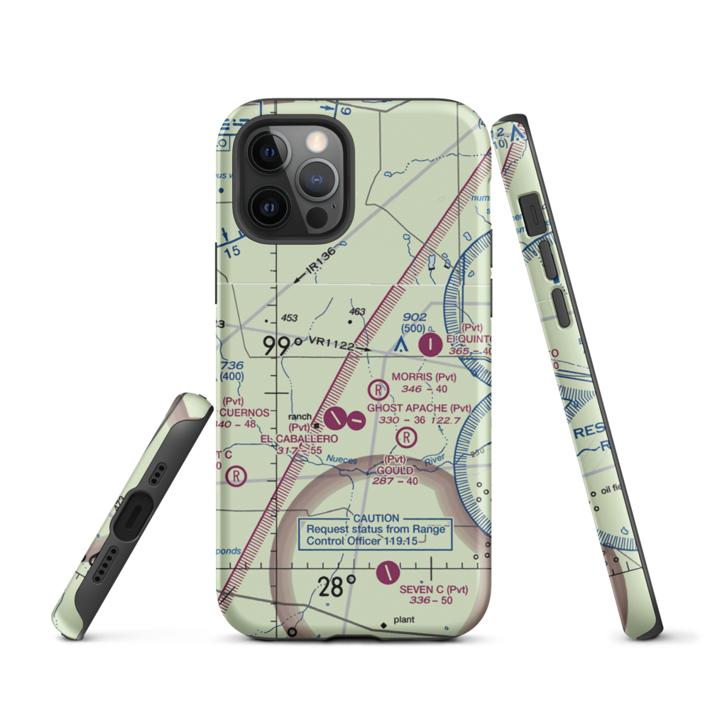 Herradura Lodge Airport (US-0061) VFR Sectional  Tough iPhone Case iPhone 12 Pro model shown