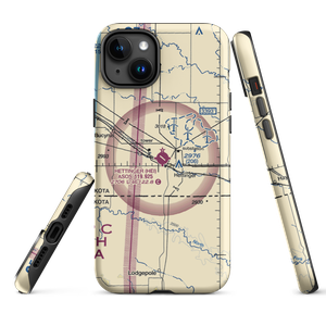 Hettinger Municipal Airport (HEI) VFR Sectional  Tough iPhone Case