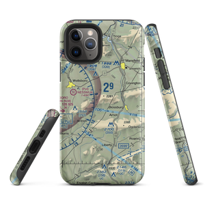 Hi Line Lodge Airport (61PA) VFR Sectional  Tough iPhone Case