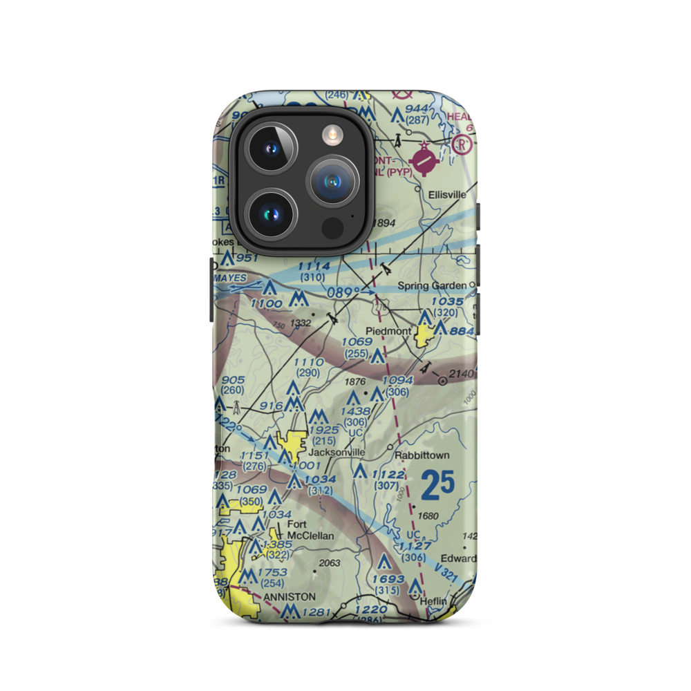 Hickory Grove STOLport (US-0064) VFR Sectional  Tough iPhone Case iPhone 16 Pro model shown