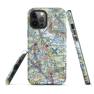 Hickory Hill Airport (62NC) VFR Sectional  Tough iPhone Case