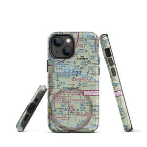 Hickory Hills Airport (10OK) VFR Sectional  Tough iPhone Case