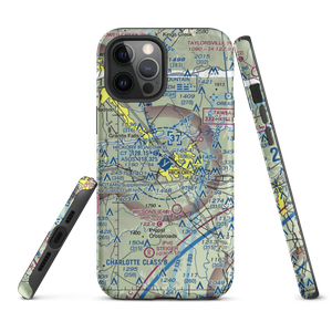 Hickory Regional Airport (HKY) VFR Sectional  Tough iPhone Case