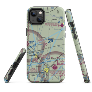 Hiebert Airfield (38KS) VFR Sectional  Tough iPhone Case