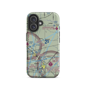 Hiebert Airfield (38KS) VFR Sectional  Tough iPhone Case