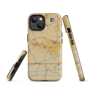 High Lonesome Airport (NM91) VFR Sectional  Tough iPhone Case