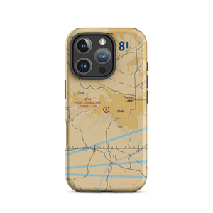 High Lonesome Airport (NM91) VFR Sectional  Tough iPhone Case