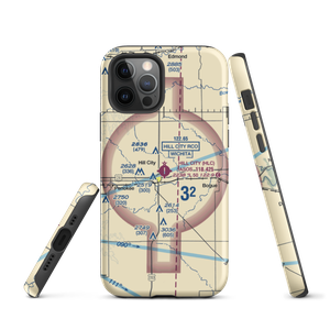 Hill City Municipal Airport (HLC) VFR Sectional  Tough iPhone Case