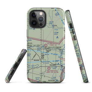 Hillbillies Airport (72KS) VFR Sectional  Tough iPhone Case