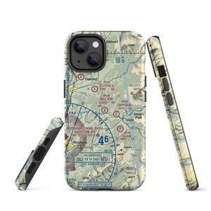 Hilltop Airport (98TE) VFR Sectional  Tough iPhone Case