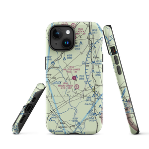 Hilltop Lakes Airport (0TE4) VFR Sectional  Tough iPhone Case