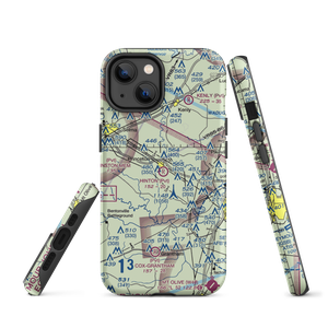 Hinton Field (NC72) VFR Sectional  Tough iPhone Case