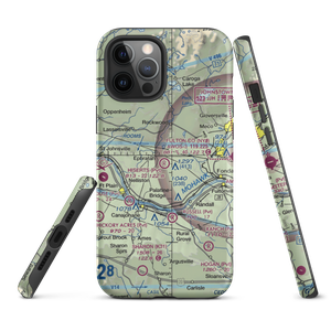 Hiserts Airpark Inc Airport (3NY7) VFR Sectional  Tough iPhone Case