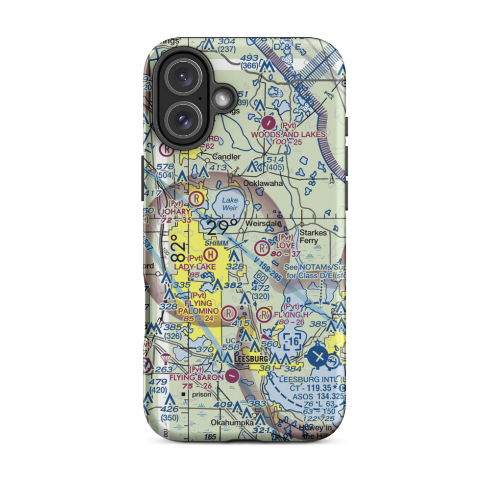Hobby Hill STOLport (2FD1) VFR Sectional  Tough iPhone Case iPhone 16 Plus model shown