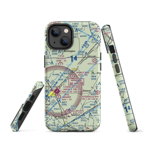 Hoblit Farms Airport (IL94) VFR Sectional  Tough iPhone Case