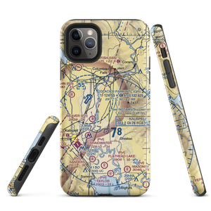 Hoerner Airport (MT18) VFR Sectional  Tough iPhone Case