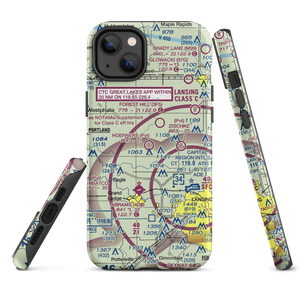 Hoerners Corners Airport (MI10) VFR Sectional  Tough iPhone Case