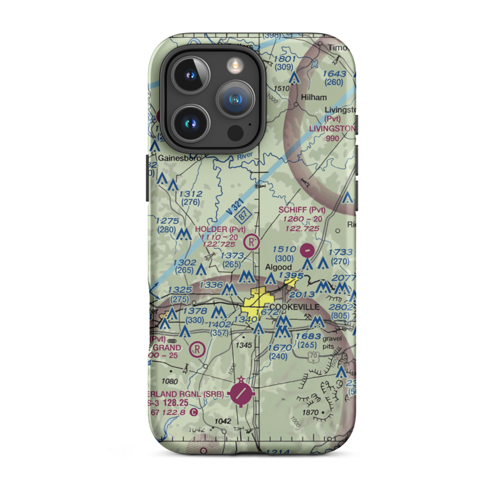 Holder Field (4TN6) VFR Sectional  Tough iPhone Case iPhone 16 Pro Max model shown