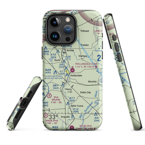 Hollandale Municipal Airport (14M) VFR Sectional  Tough iPhone Case