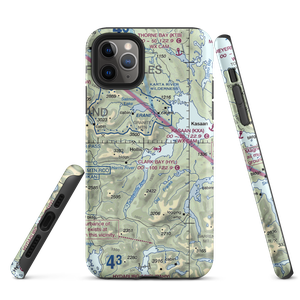 Hollis Clark Bay Seaplane Base (HYL) VFR Sectional  Tough iPhone Case