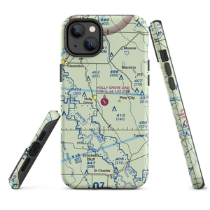 Holly Grove Municipal Airport (2A6) VFR Sectional  Tough iPhone Case