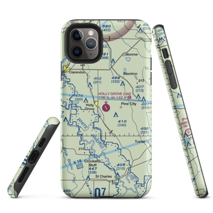 Holly Grove Municipal Airport (2A6) VFR Sectional  Tough iPhone Case