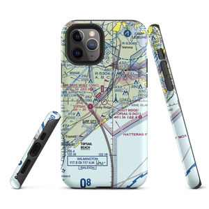 Holly Ridge/Topsail Island Airport (N21) VFR Sectional  Tough iPhone Case