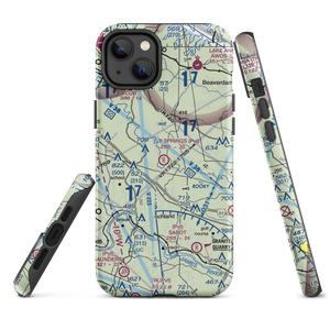 Holly Springs Airport (80VA) VFR Sectional  Tough iPhone Case