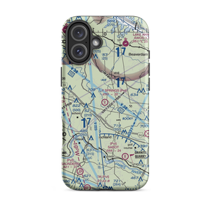 Holly Springs Airport (80VA) VFR Sectional  Tough iPhone Case