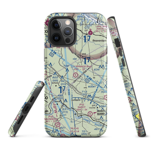 Holly Springs Airport (80VA) VFR Sectional  Tough iPhone Case