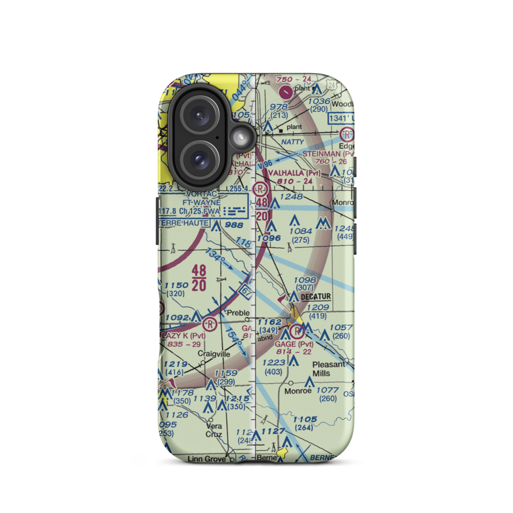 Holt Field (8II5) VFR Sectional  Tough iPhone Case iPhone 16 model shown