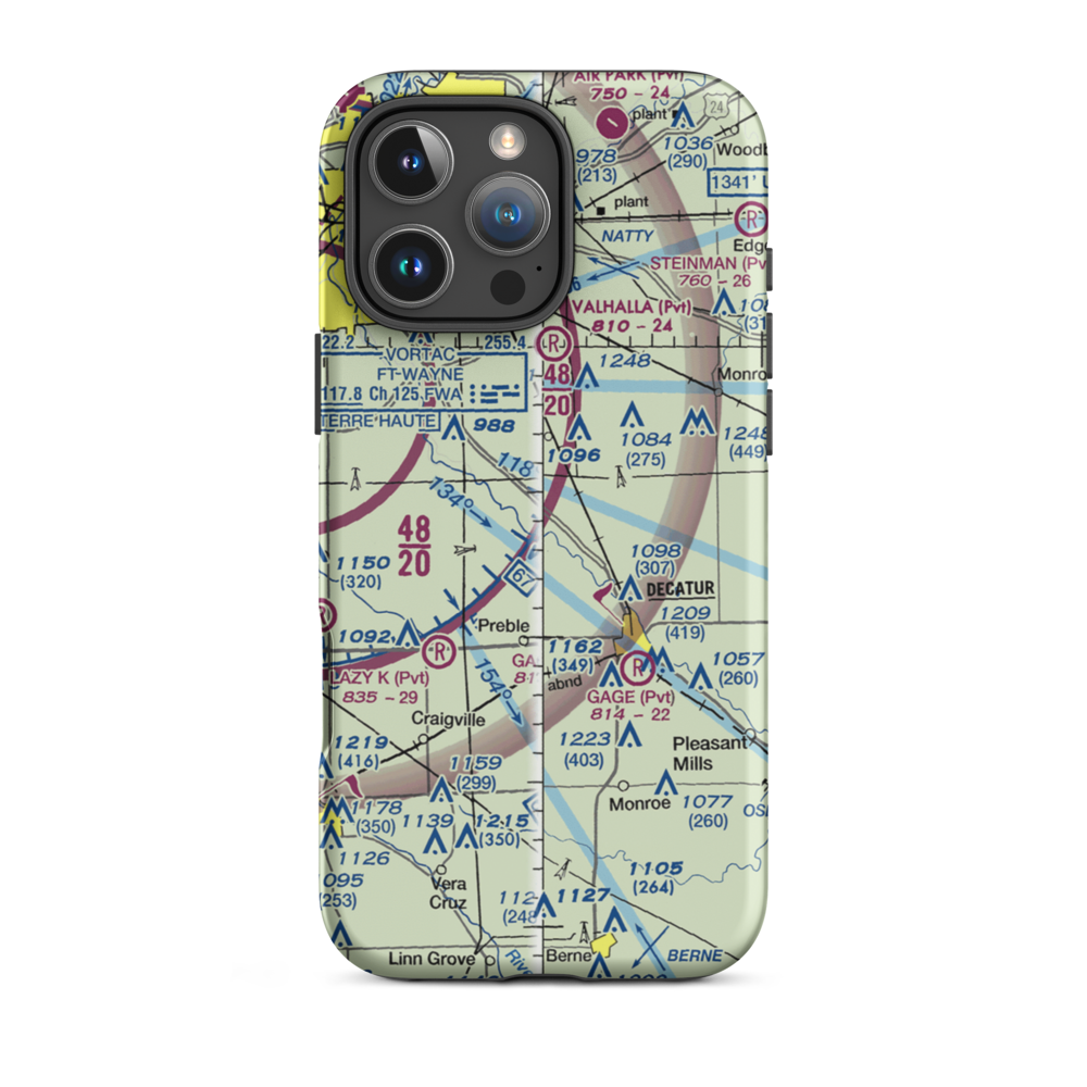 Holt Field (8II5) VFR Sectional  Tough iPhone Case iPhone 16 Pro Max model shown
